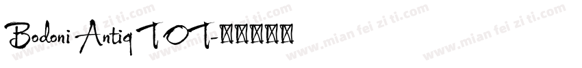 Bodoni Antiq T OT字体转换